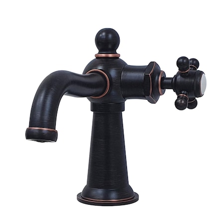 Kingston Brass KS154BXNB Single-Handle Bathroom Faucet with Push Pop-Up, Naples Bronze KS154BXNB